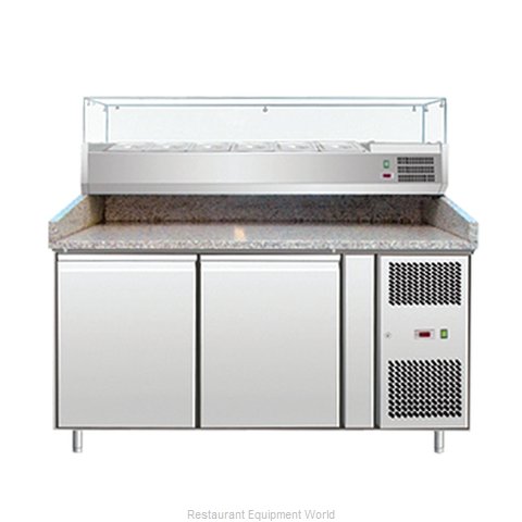 Omcan PT-CN-0390 Refrigerated Counter, Pizza Prep Table