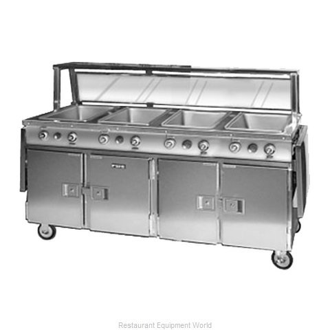 Food Warming Equipment HLC-4W6-7H-28DRN Serving Counter Hot Food Steam Table E