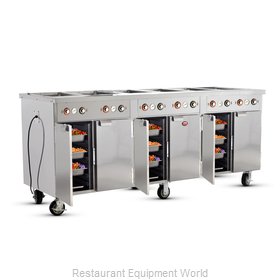 Food Warming Equipment HLC-6W6-7H-42-DRN Serving Counter, Hot Food, Electric