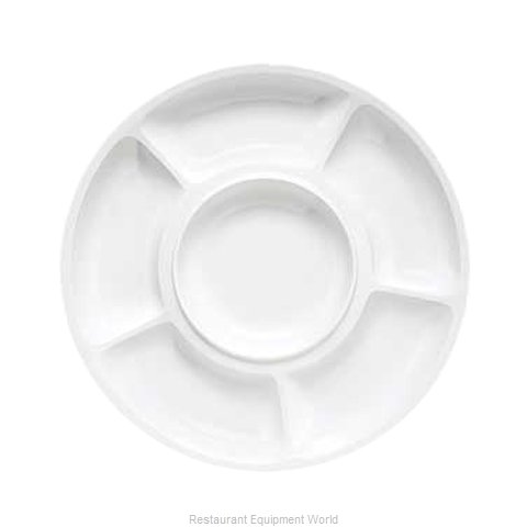 GET Enterprises APS-6-BK Plate/Platter, Compartment, Plastic