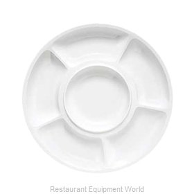 GET Enterprises APS-6-BK Plate/Platter, Compartment, Plastic