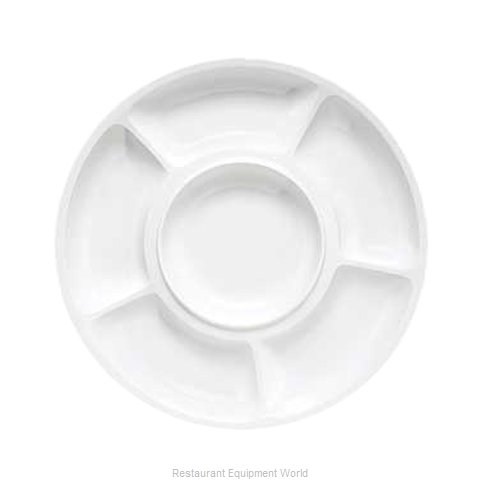 GET Enterprises APS-6-W Plate/Platter, Compartment, Plastic