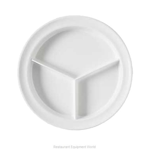 GET Enterprises CP-530-W Plate/Platter, Compartment, Plastic