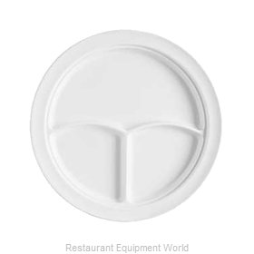 GET Enterprises CP-531-W Plate/Platter, Compartment, Plastic