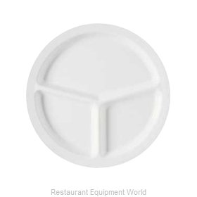 GET Enterprises CP-533-W Plate/Platter, Compartment, Plastic