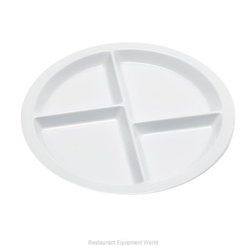 GET Enterprises CP-534-W Plate/Platter, Compartment, Plastic