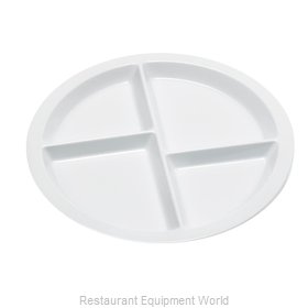 GET Enterprises CP-534-W Plate/Platter, Compartment, Plastic