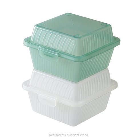 GET Enterprises EC-08-1-CL Carry Take Out Container, Plastic (Magnified)