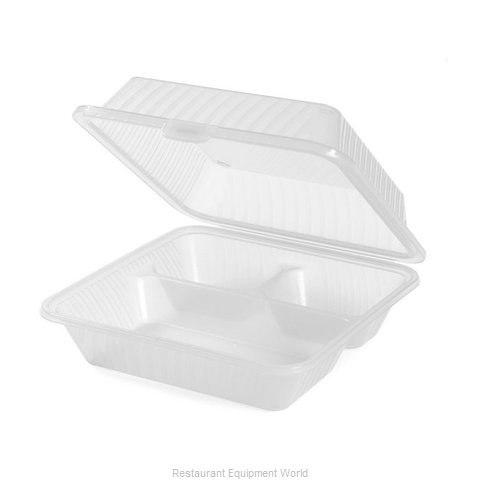 GET Enterprises EC-09-1-CL Carry Take Out Container, Plastic