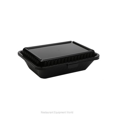 GET Enterprises EC-11-1-BK Carry Take Out Container, Plastic