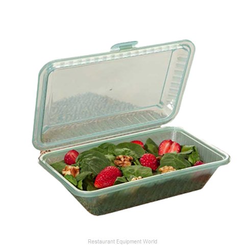 Jade Eco-Takeouts 9 x 9 3-Compartment Food Container by G.E.T. - EC-09-1-JA