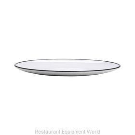 GET Enterprises OP-1291-W/BK Plate, Plastic