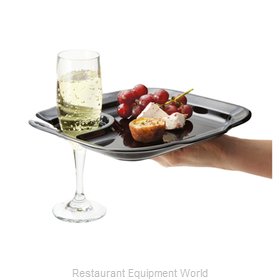 GET Enterprises PP-975-1-BK Plate, Wine Glass Holder