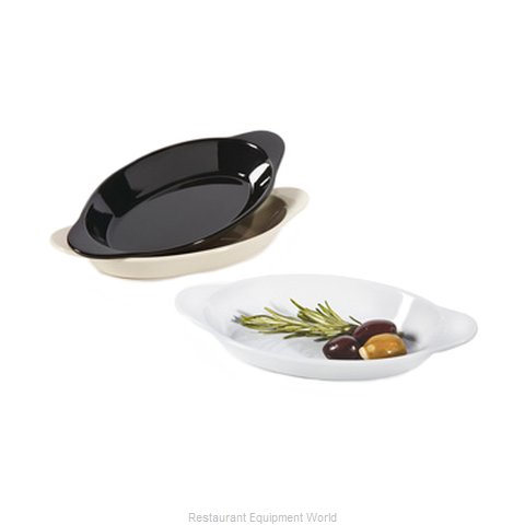 GET Enterprises SD-08-BK Relish Dish, Plastic