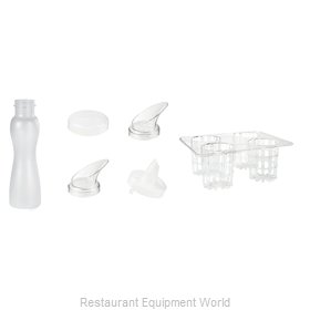 GET Enterprises SDB-32-PC-6 Salad Dressing/Juice Bottles Set 30 Piece  Includes: (6) Each: 32 Oz. Bottles