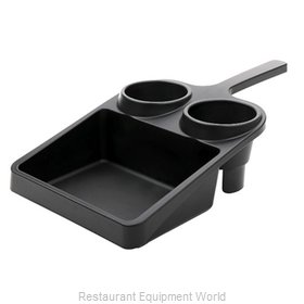 GET Enterprises WST-1-BK Tray, Compartment, Plastic
