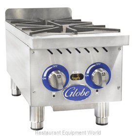 Globe GHP12G Hotplate, Countertop, Gas