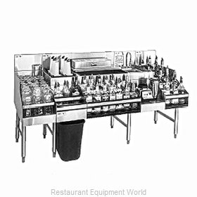 Glastender ALL-66A Underbar Ice Bin/Cocktail Station, Blender Station