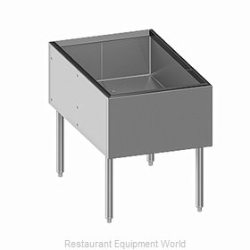 Glastender C-IB-38X24-CP10 Underbar Ice Bin/Cocktail Station, Pass-Thru