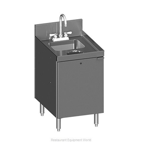 Glastender C-SC-18-LD Underbar Waste Cabinet, Wet & Dry