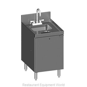 Glastender C-SC-18-LD Underbar Waste Cabinet, Wet & Dry