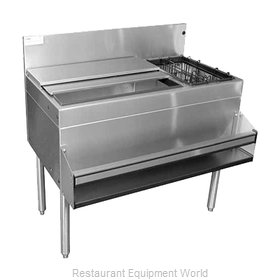 Glastender CBA-30L Underbar Ice Bin/Cocktail Station, Bottle Well Bin