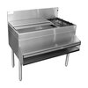 Glastender CBA-42L-CP10 Underbar Ice Bin/Cocktail Station, Bottle Well Bin