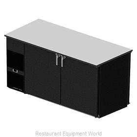 Glastender CP1FL84 Back Bar Cabinet, Refrigerated, Pass-Thru