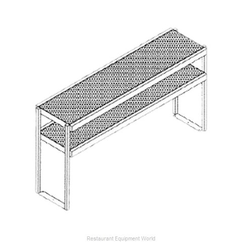 Glastender DOS/SS-48 Overshelf, Table-Mounted