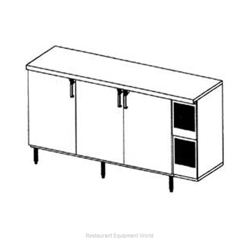 Glastender LP84 Back Bar Cabinet, Refrigerated