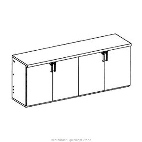 Glastender LP96 Back Bar Cabinet, Refrigerated