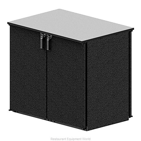 Glastender NP40 Back Bar Cabinet, Refrigerated