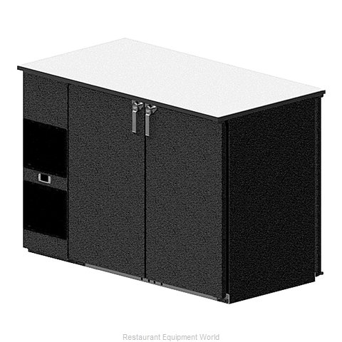 Glastender NP52 Back Bar Cabinet, Refrigerated
