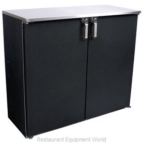 Glastender NS40 Back Bar Cabinet, Refrigerated