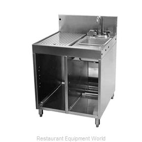Glastender SWB-24R-C Underbar Waste Cabinet, Wet & Dry