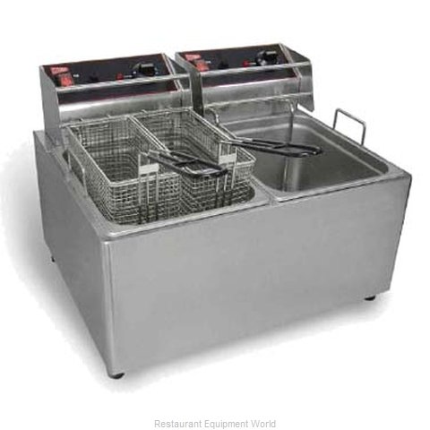 Grindmaster EL2X15 Fryer, Electric, Countertop, Split Pot