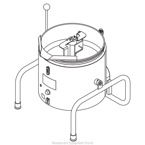 Groen GFK-20-110V Kettle Mixer, Electric, Countertop