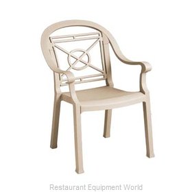 Grosfillex 46214066 Chair, Armchair, Stacking, Outdoor