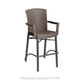 Grosfillex 48260037 Bar Stool, Outdoor