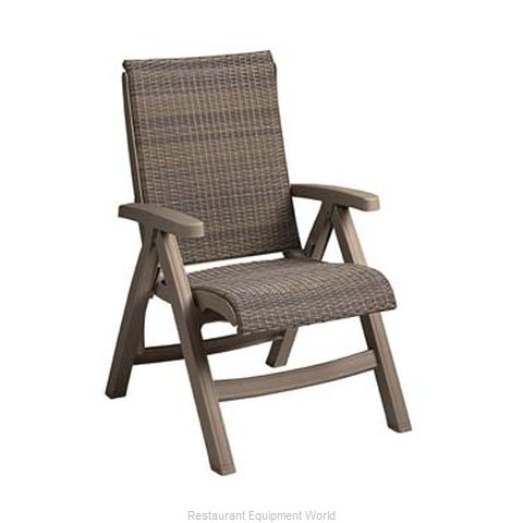 Grosfillex CT406181 Chair, Folding, Outdoor