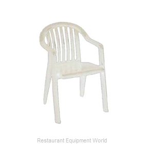 Grosfillex US023004 Chair, Armchair, Stacking, Outdoor