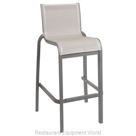Grosfillex US030289 Bar Stool, Stacking, Outdoor