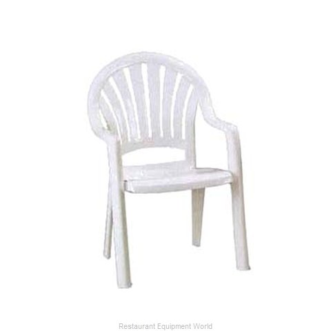 Grosfillex US092004 Chair, Armchair, Stacking, Outdoor (Magnified)