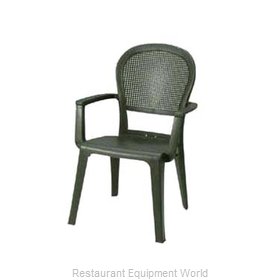 Grosfillex US105002 Chair, Armchair, Stacking, Outdoor