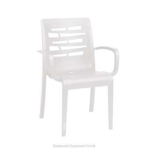 Grosfillex US118004 Chair, Armchair, Stacking, Outdoor