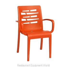Grosfillex US118019 Chair, Armchair, Stacking, Outdoor