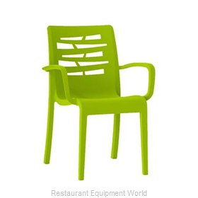 Grosfillex US118152 Chair, Armchair, Stacking, Outdoor