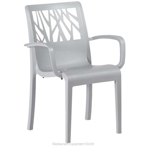Grosfillex US200195 Chair, Armchair, Stacking, Outdoor