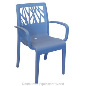 Grosfillex US200680 Chair, Armchair, Stacking, Outdoor