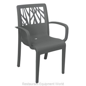 Grosfillex US201002 Chair, Armchair, Stacking, Outdoor